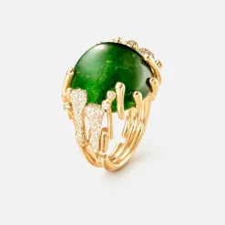Ole Lynggaard Rings-BoHo ring large pavé