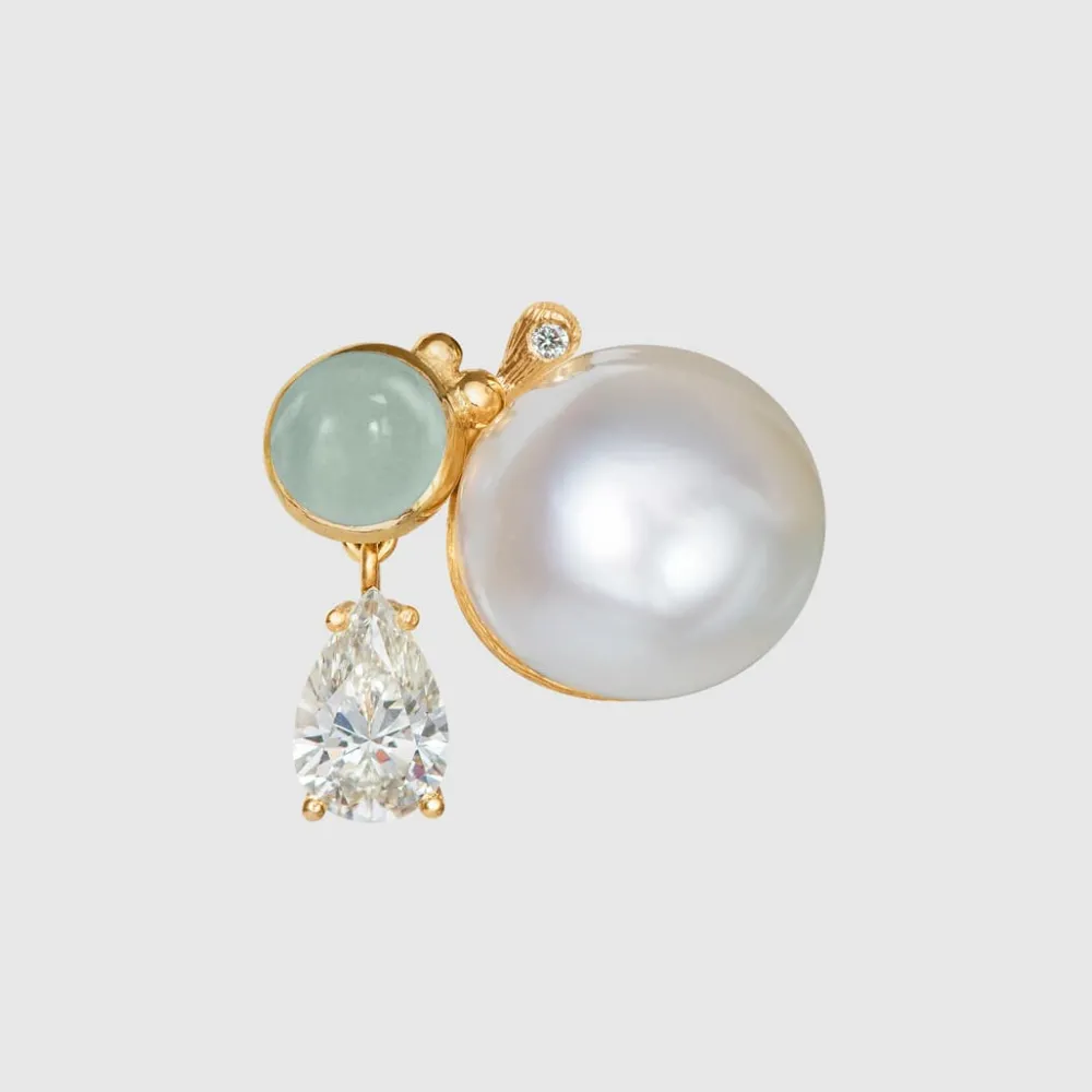 Ole Lynggaard Earring Singles-BoHo stud earrings large