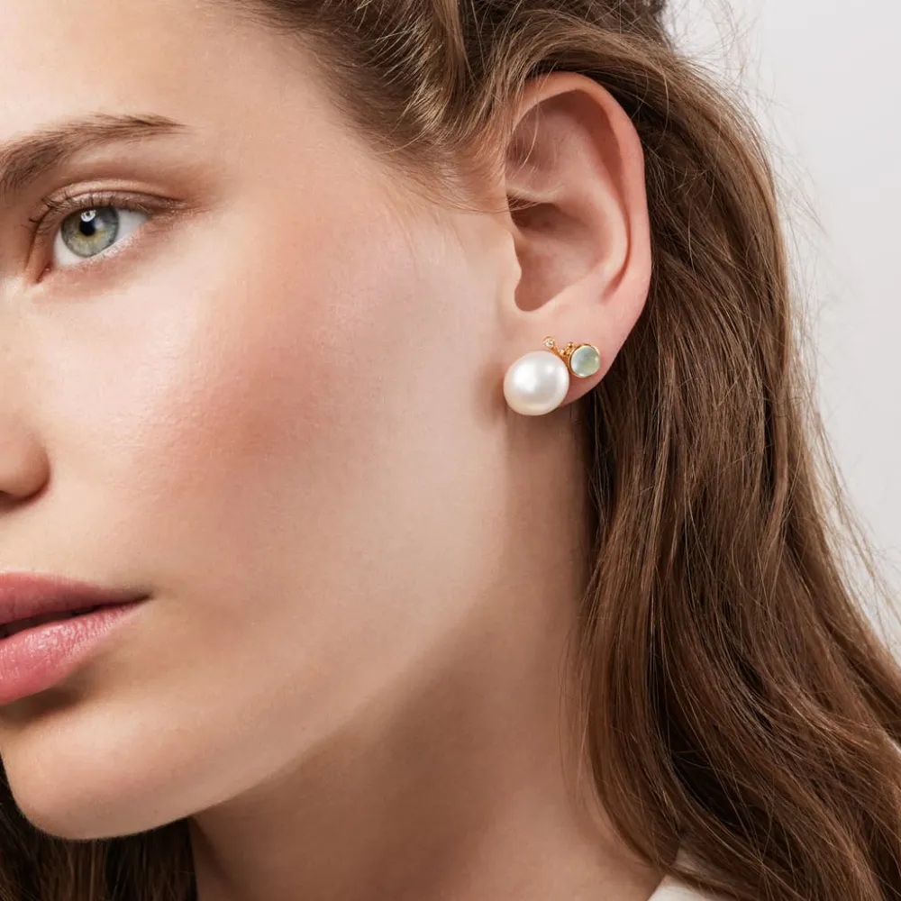 Ole Lynggaard Earring Singles-BoHo stud earrings large