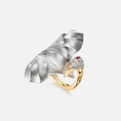 Ole Lynggaard Rings-Cranes ring medium
