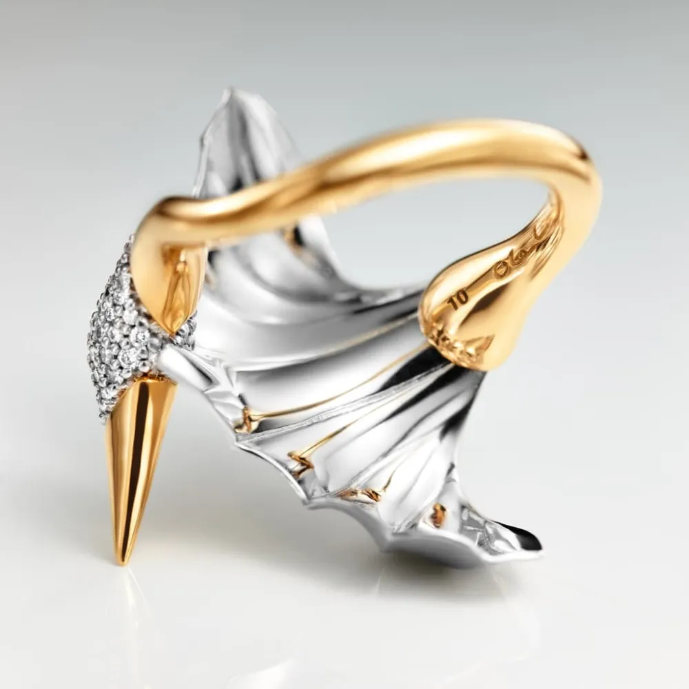 Ole Lynggaard Rings-Cranes ring medium
