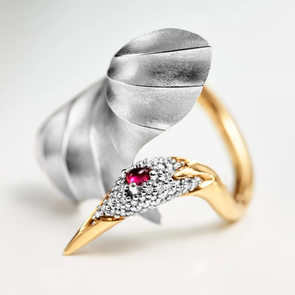 Ole Lynggaard Rings-Cranes ring medium