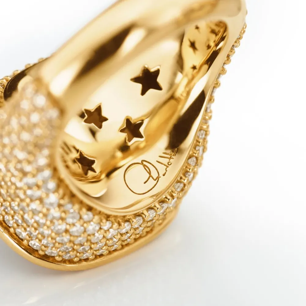 Ole Lynggaard Rings | High Jewellery-Cushion ring pavé