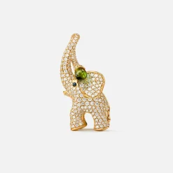 Ole Lynggaard Pendants | High Jewellery-Elephant pendant large pavé