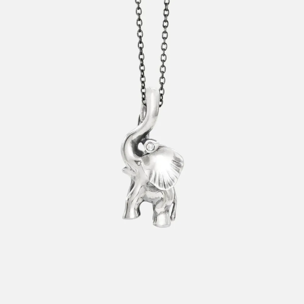Ole Lynggaard Pendants-Elephant pendant medium