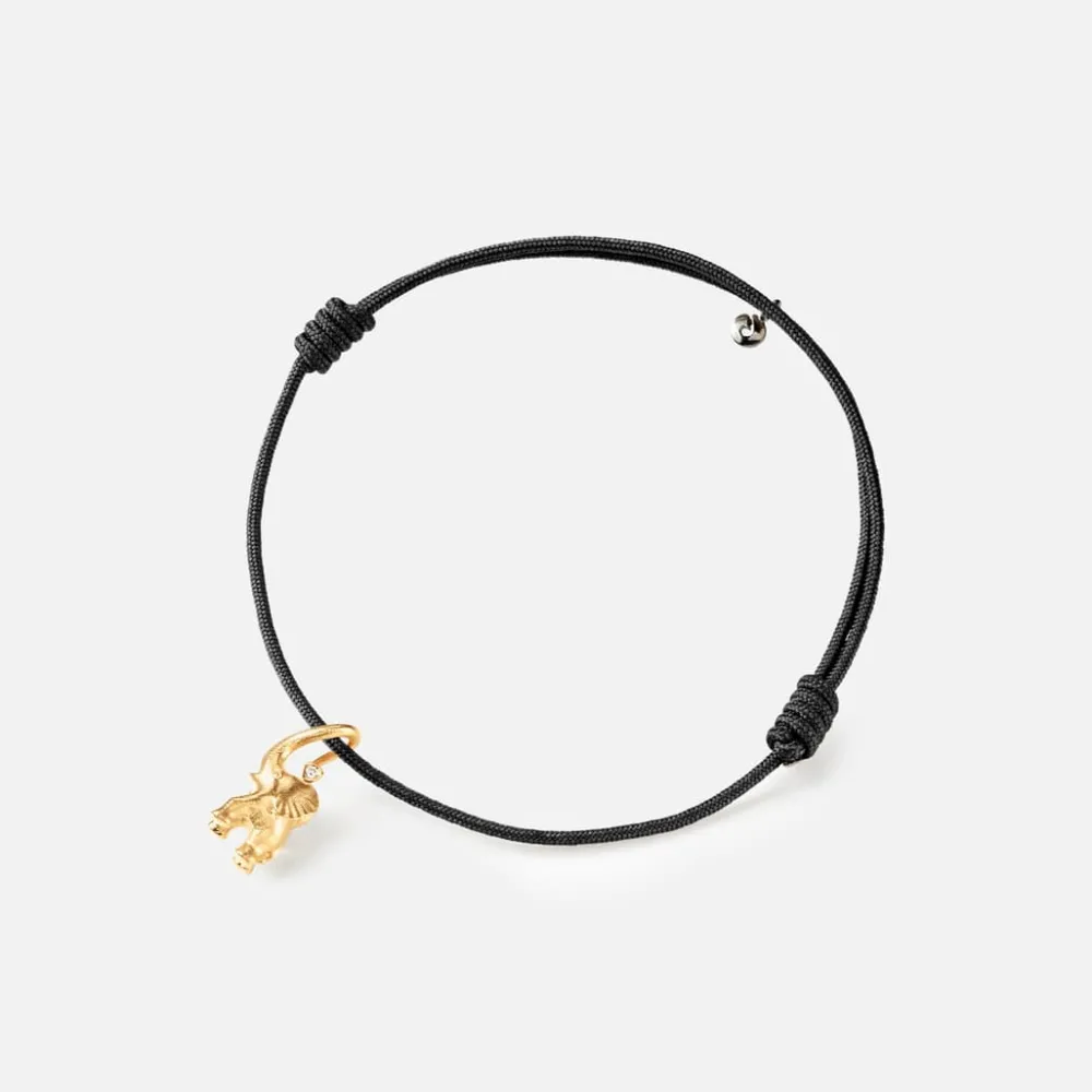 Ole Lynggaard Bracelets | Charms-Elephant string bracelet