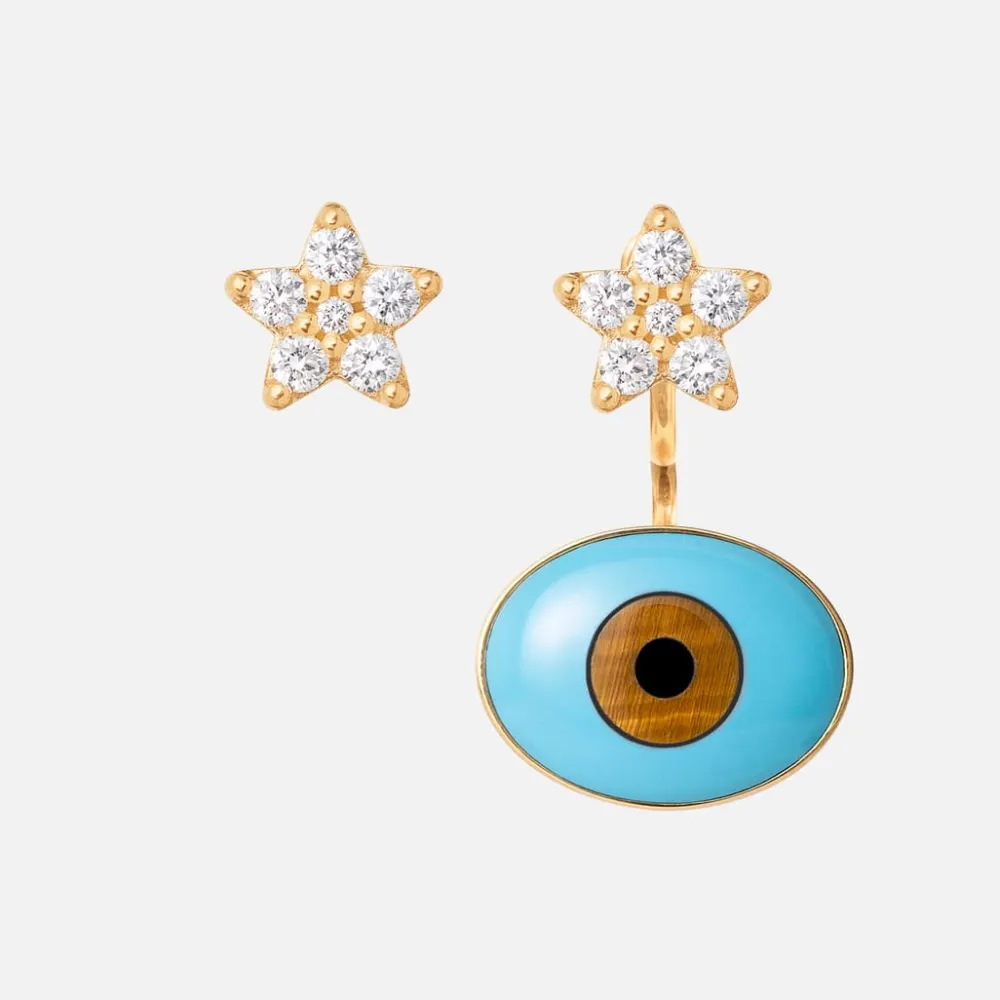 Ole Lynggaard Earring Pendants And Drops-Evil Eye earring pendant