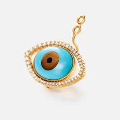 Ole Lynggaard Earring Pendants And Drops-Evil Eye earring pendant