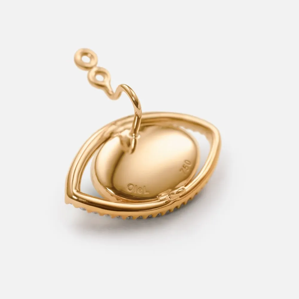 Ole Lynggaard Earring Pendants And Drops-Evil Eye earring pendant