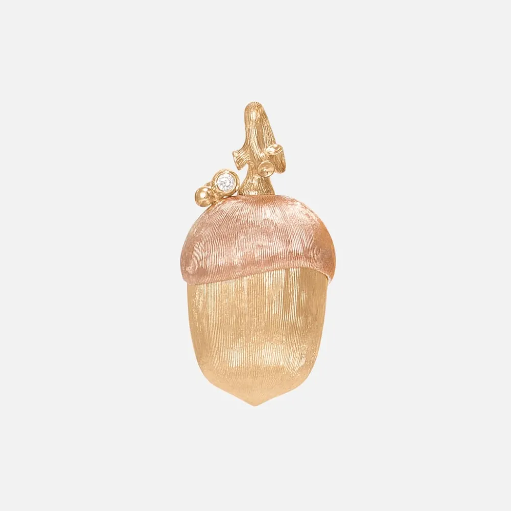 Ole Lynggaard Pendants-Forest Acorn pendant large
