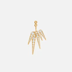 Ole Lynggaard Earring Pendants And Drops-Funky Stars 5-pointed earring pendant
