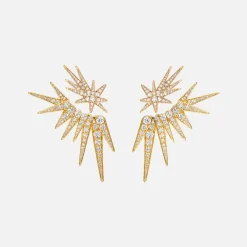Ole Lynggaard Earring Pendants And Drops-Funky Stars 9-pointed earring pendant