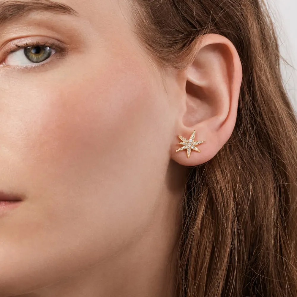 Ole Lynggaard Earring Singles-Funky Stars stud Earring medium