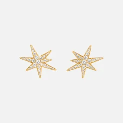 Ole Lynggaard Earring Pairs-Funky Stars stud Earrings medium