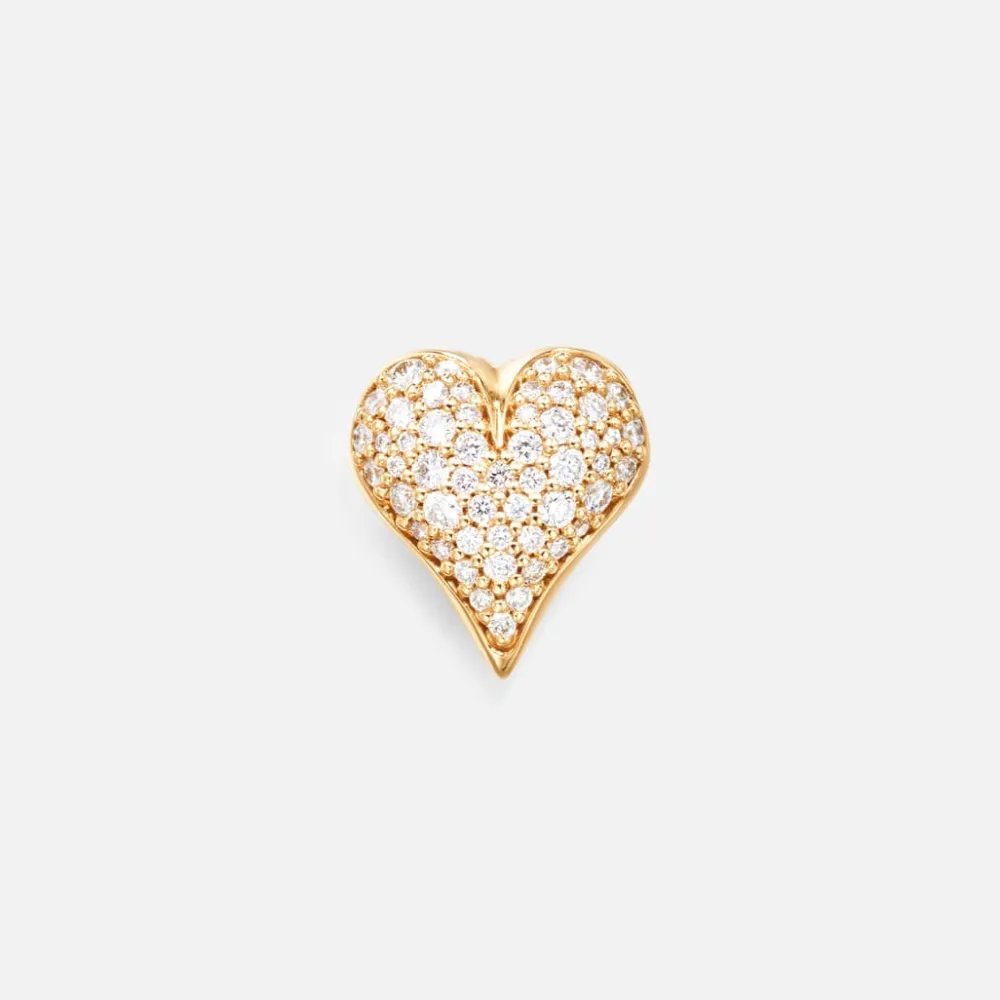 Ole Lynggaard Pendants | Bead Colliers And Clasps-Hearts clasp pavé