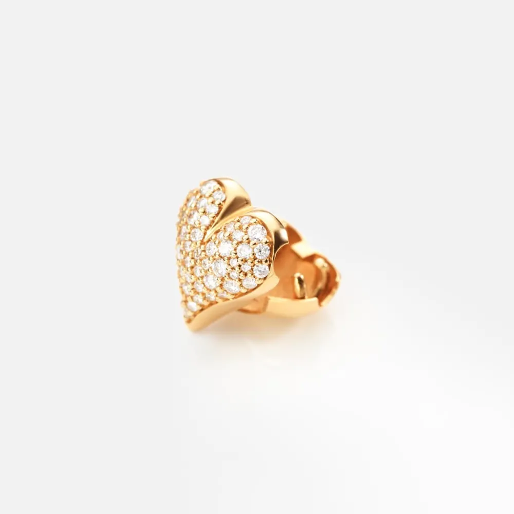 Ole Lynggaard Pendants | Bead Colliers And Clasps-Hearts clasp pavé