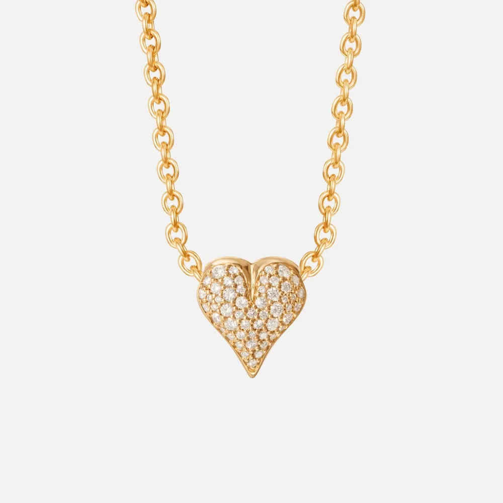 Ole Lynggaard Pendants | Bead Colliers And Clasps-Hearts clasp pavé
