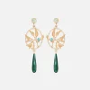 Ole Lynggaard Earring Pairs-Leaves Dream catcher earrings