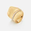 Ole Lynggaard Rings-Leaves ring large pavé