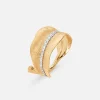 Ole Lynggaard Rings-Leaves ring medium pavé