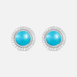 Ole Lynggaard Earring Pairs | Earring Pendants And Drops-Lotus diamond wreath earring pendant