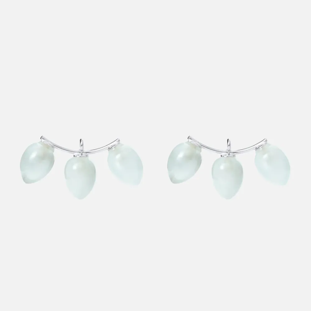 Ole Lynggaard Earring Pendants And Drops-Lotus earring pendants