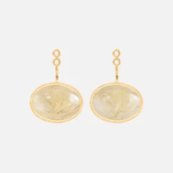 Ole Lynggaard Earring Pendants And Drops-Lotus earring pendants large