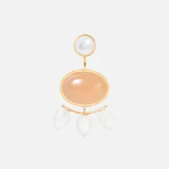 Ole Lynggaard Earring Pendants And Drops-Lotus earring pendants large