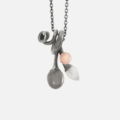 Ole Lynggaard Pendants-Lotus Midnight pendant