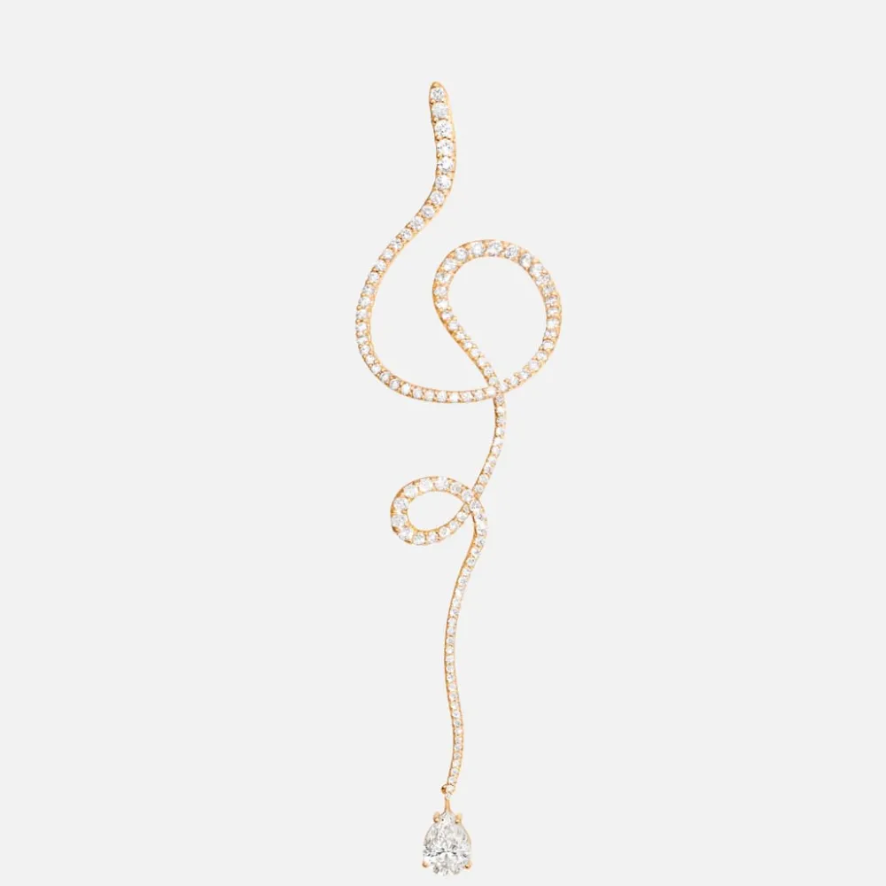 Ole Lynggaard Earring Singles-Love Band earring Twirl