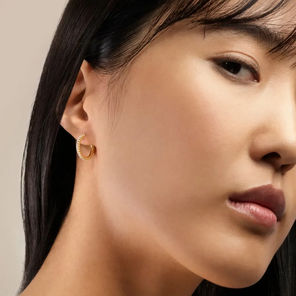 Ole Lynggaard Earring Pairs-Love Bands creols small