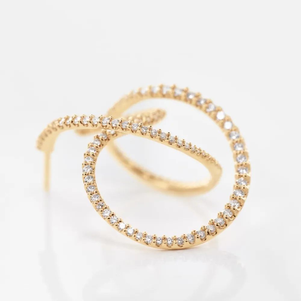 Ole Lynggaard Earring Singles-Love Bands Earring Twisted
