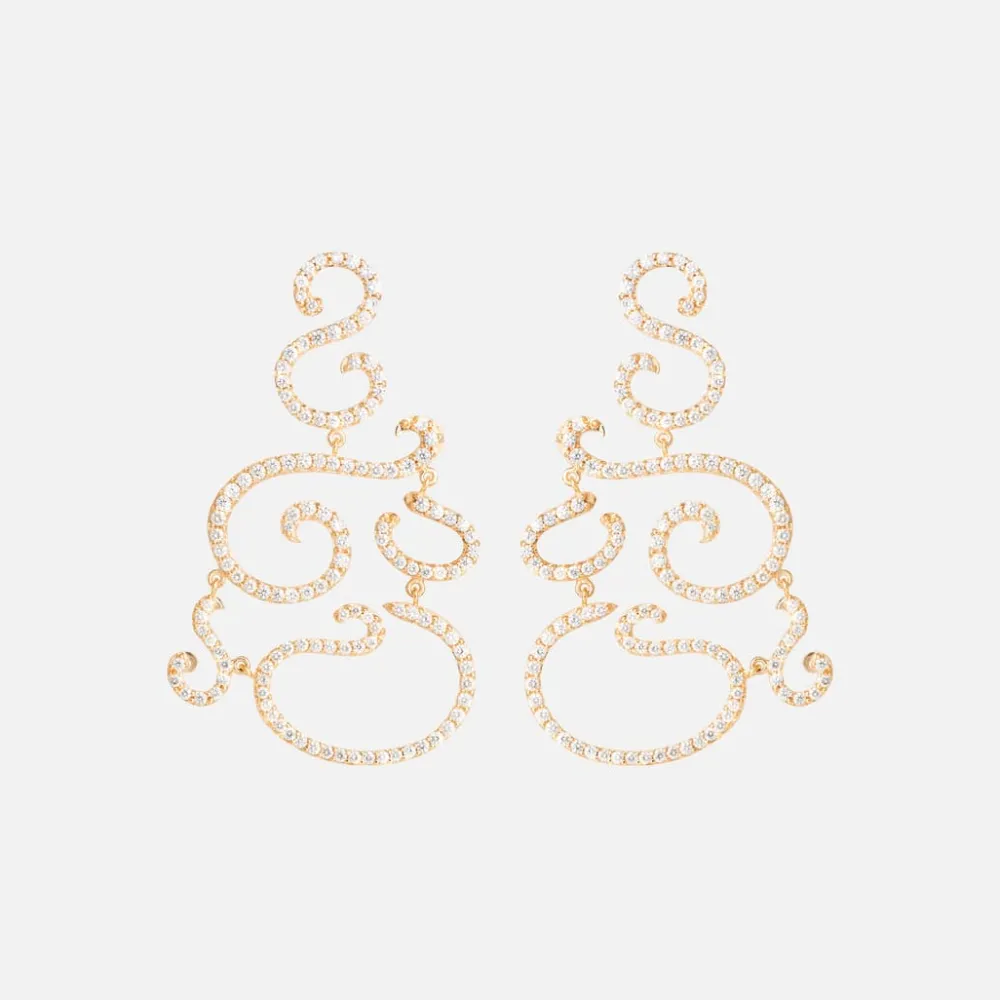 Ole Lynggaard Earring Pairs | High Jewellery-Love Bands earrings Chandeliers