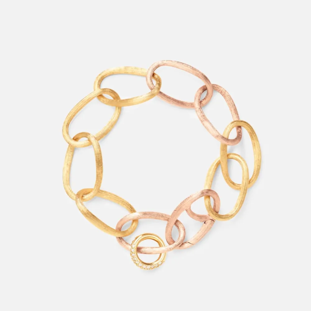 Ole Lynggaard Bracelets-Love bracelet heavy with charm pavé