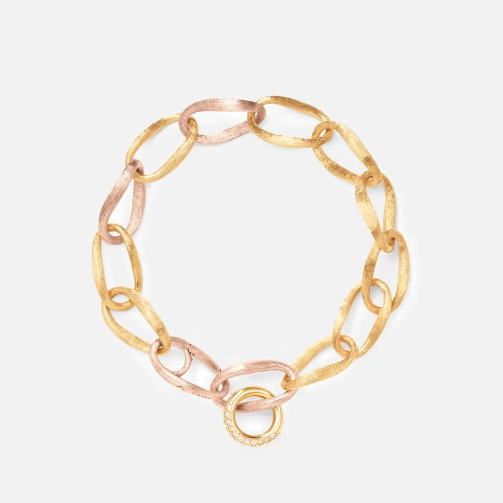 Ole Lynggaard Bracelets-Love bracelet medium with charm pavé