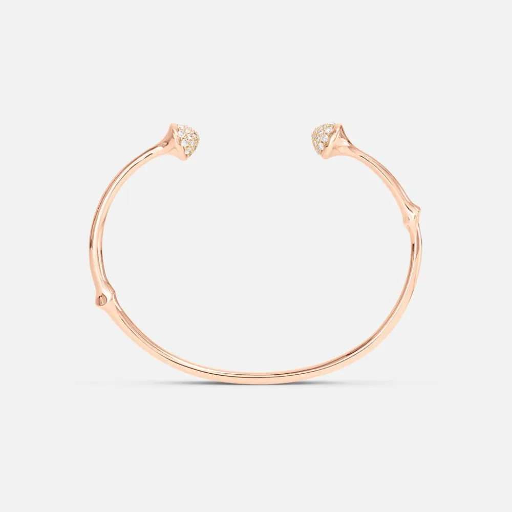 Ole Lynggaard Bracelets-Nature bangle pavé
