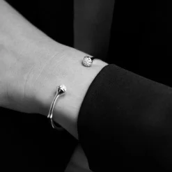 Ole Lynggaard Bracelets-Nature bangle pavé
