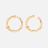 Ole Lynggaard Earring Pairs-Nature creoles large