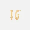 Ole Lynggaard Earring Pairs-Nature creoles small