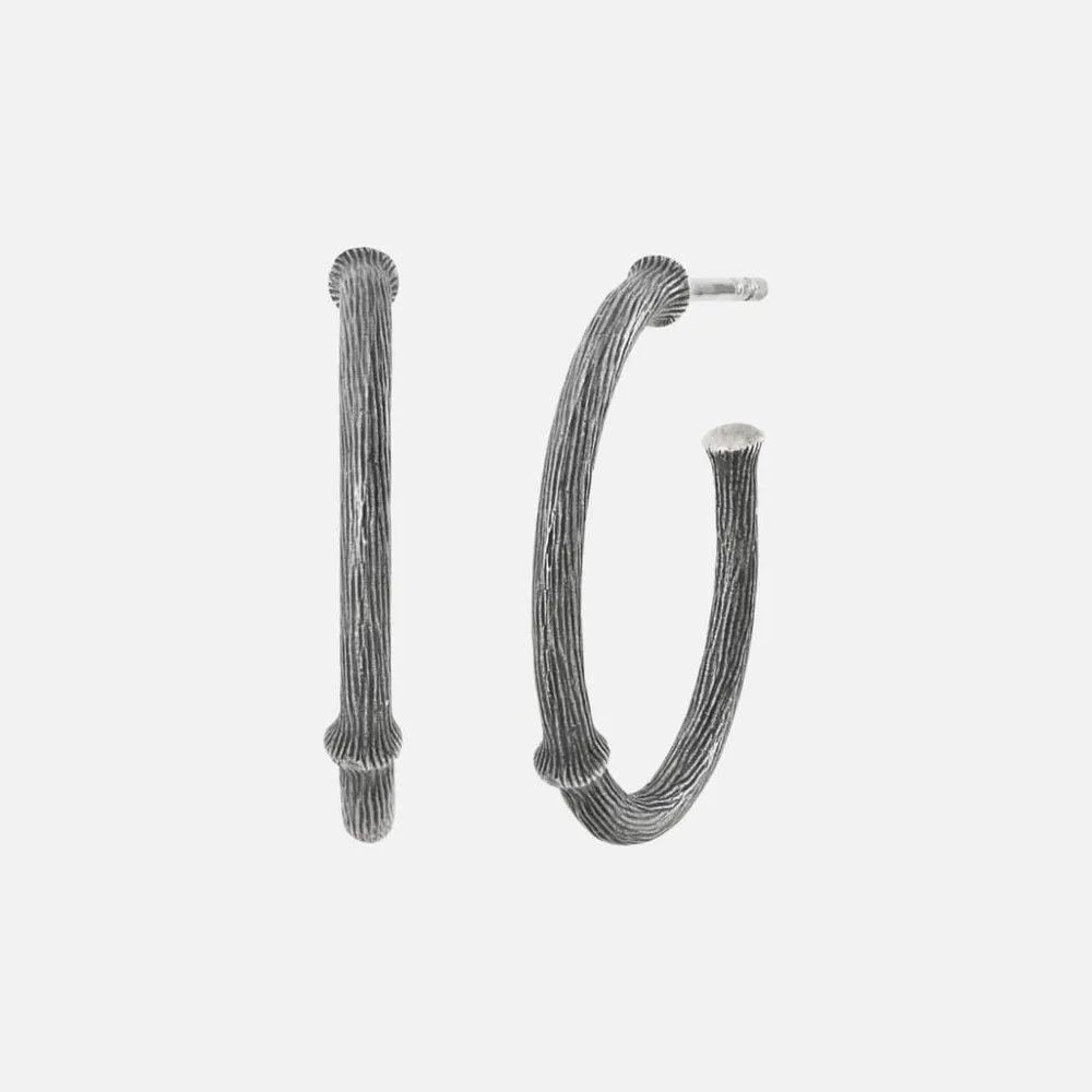 Ole Lynggaard Earring Pairs-Nature creols medium