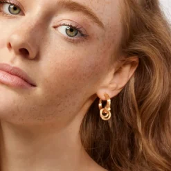 Ole Lynggaard Earring Pendants And Drops-Nature earring pendant duo