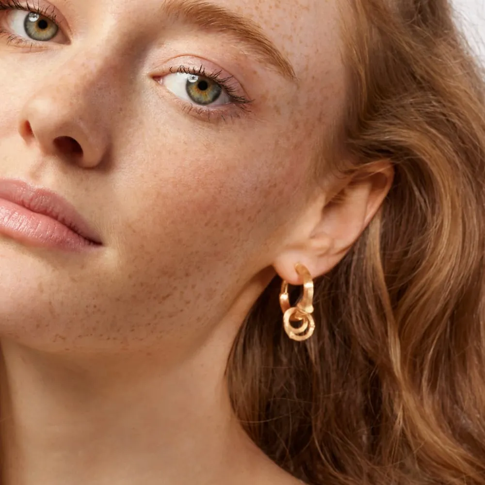 Ole Lynggaard Earring Pendants And Drops-Nature earring pendant duo