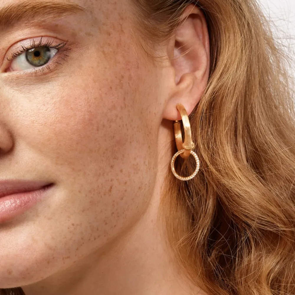 Ole Lynggaard Earring Pendants And Drops | Pendants-Nature earring pendant large pavé