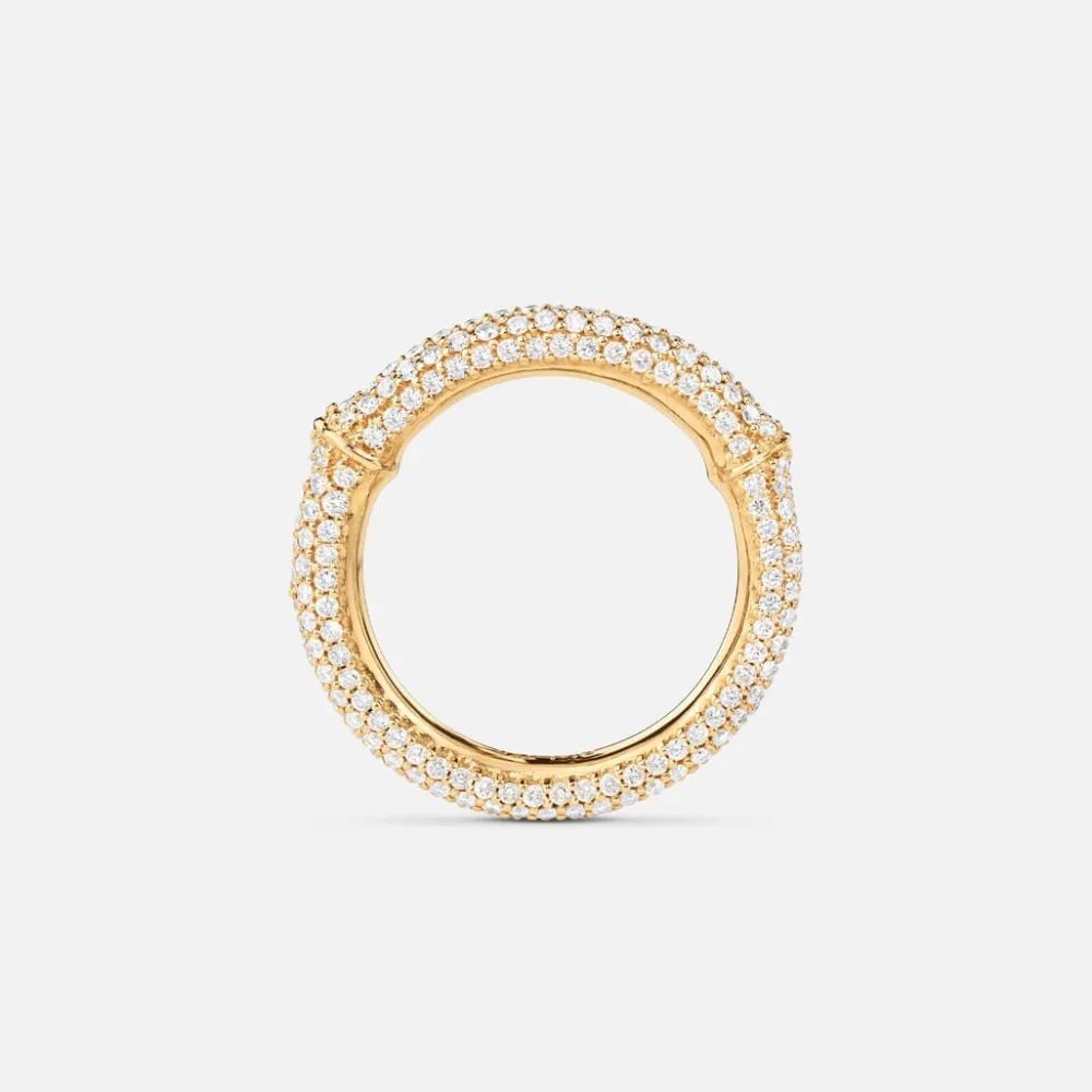 Ole Lynggaard Rings-Nature ring IV pavé