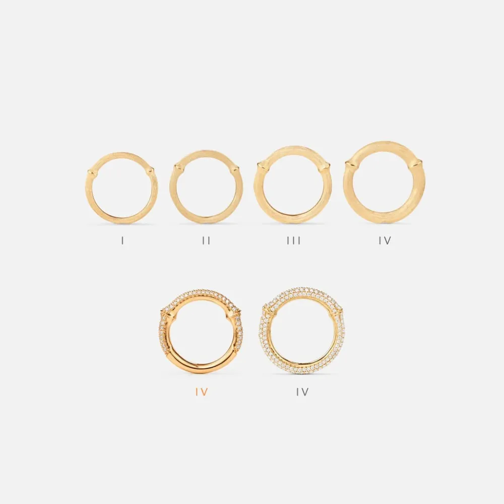 Ole Lynggaard Rings-Nature ring IV Pavé