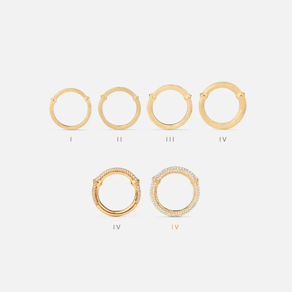 Ole Lynggaard Rings-Nature ring IV pavé
