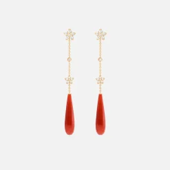 Ole Lynggaard Earring Pendants And Drops-Shooting Stars earring pendants
