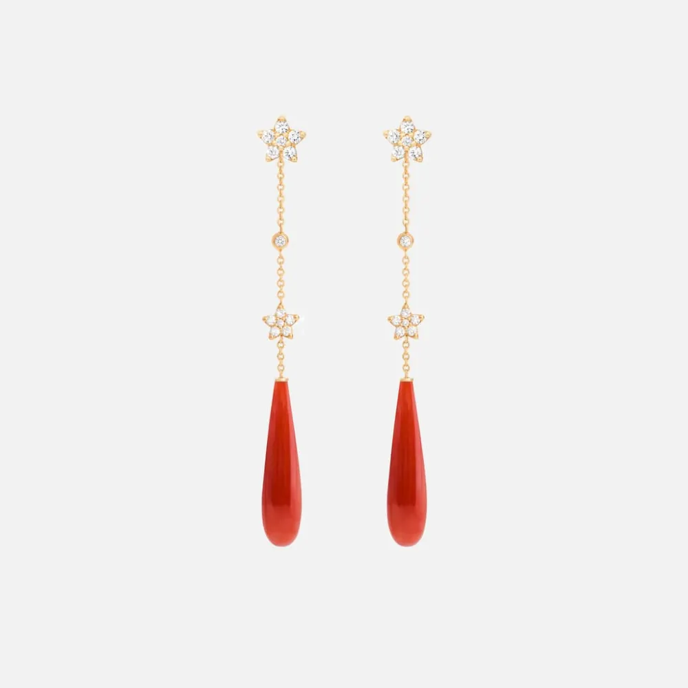 Ole Lynggaard Earring Pendants And Drops-Shooting Stars earring pendants