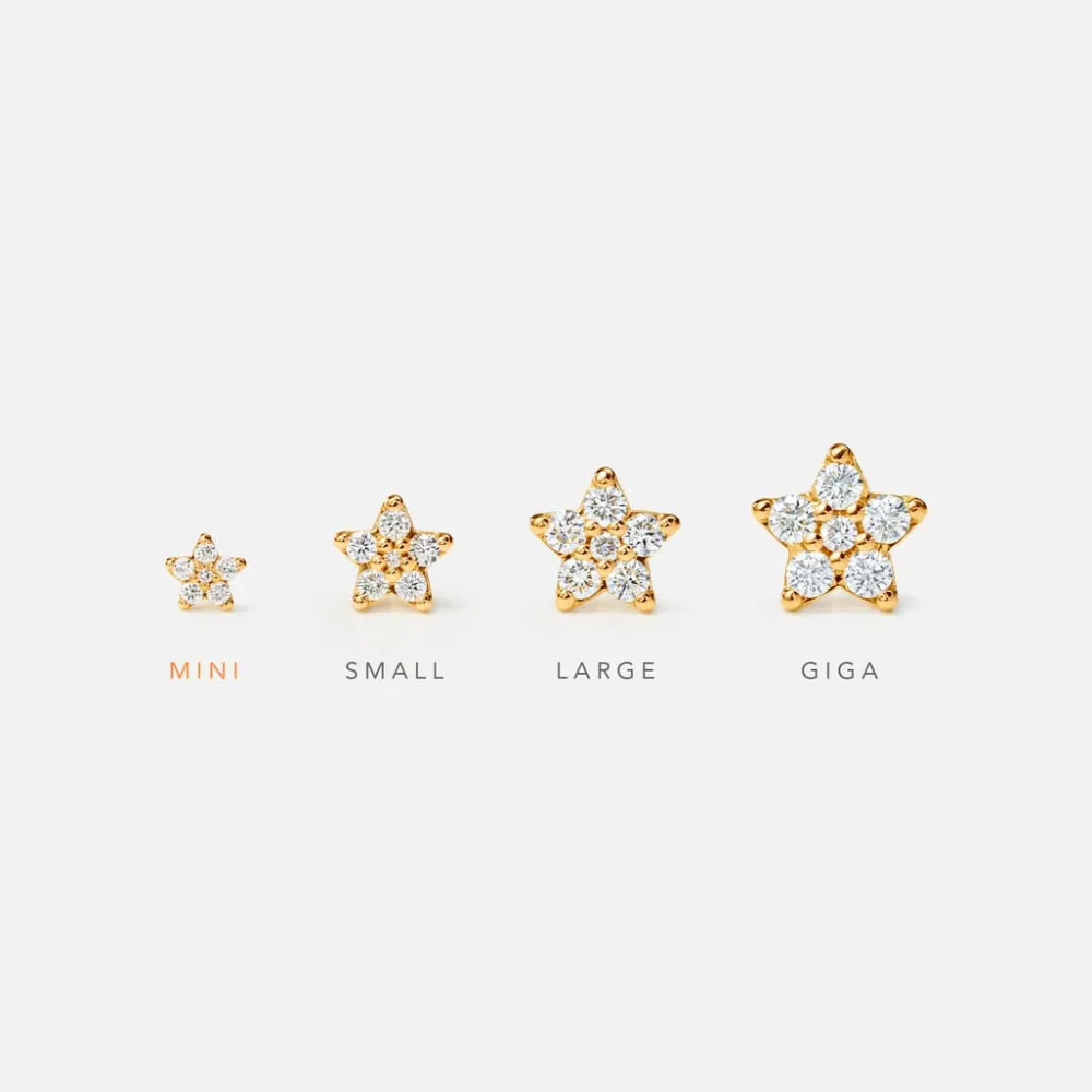 Ole Lynggaard Earring Pairs-Shooting Stars stud earrings mini