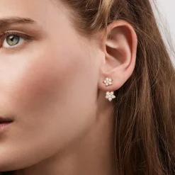 Ole Lynggaard Earring Pairs | Sets-Shooting Stars stud earrings with pendant